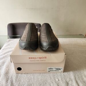 Easy Spirit Brown Slip-On Loafers with Cushioned Sole